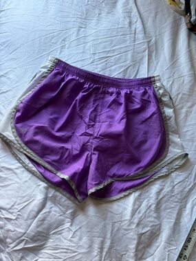 Nike Purple Dri-Fit Athletic Shorts with Light Gray Lining